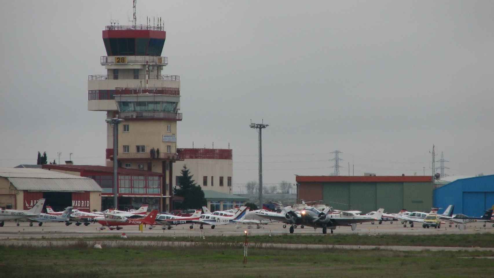 El aérodromo de Cuatro Vientos  en Madrid.
