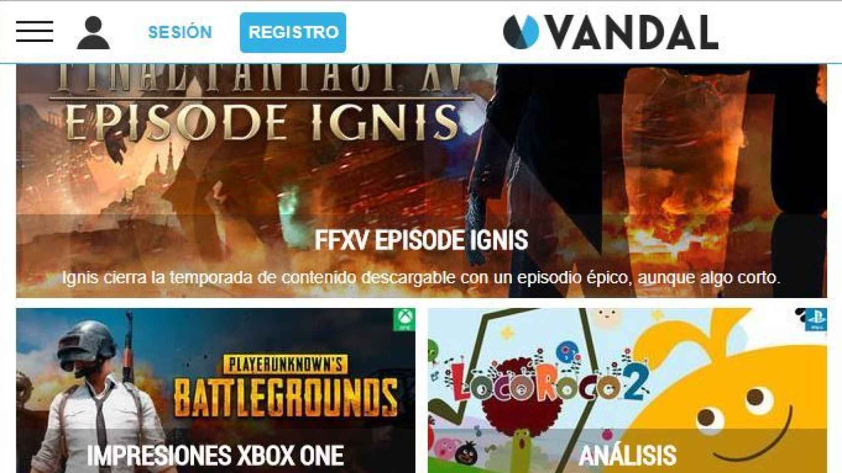 Vandal, el medio de videojuegos en español más completo