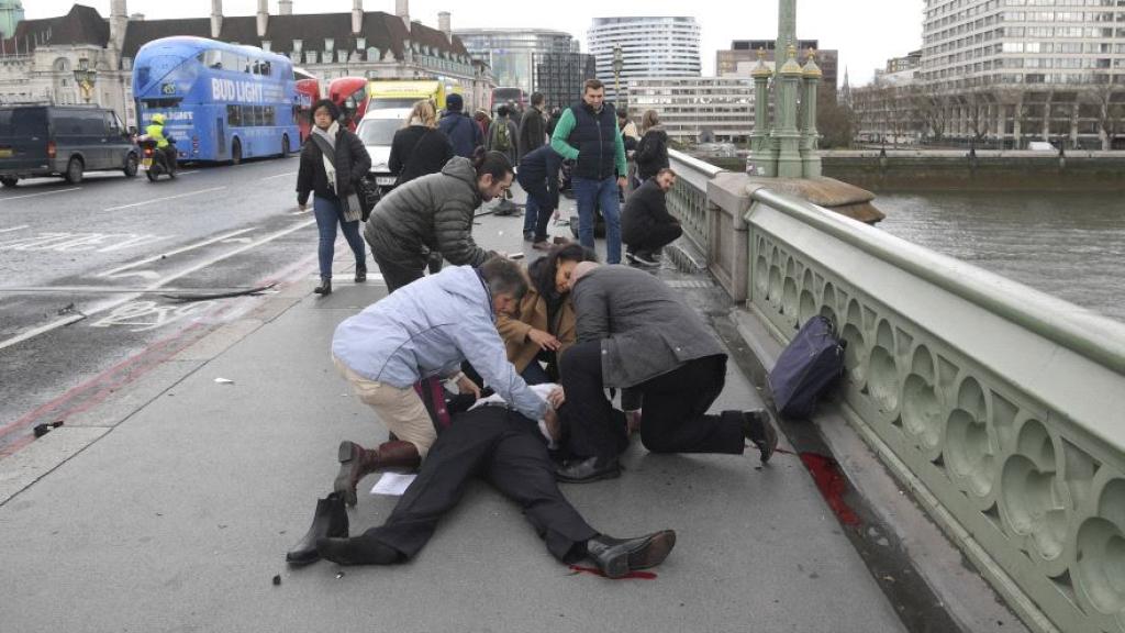 Imagen del atentado de marzo en el puente de Westminster, Londres