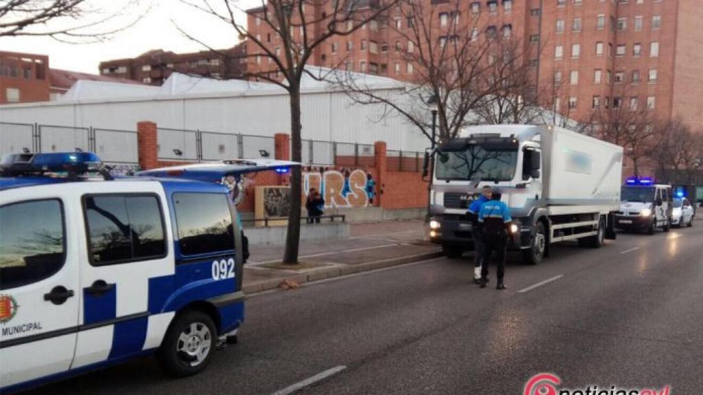 Valladolid-policia-embestir-camion-sucesos