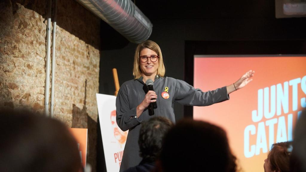 Elsa Artadi, en la sede de Junts per Catalunya en Barcelona.