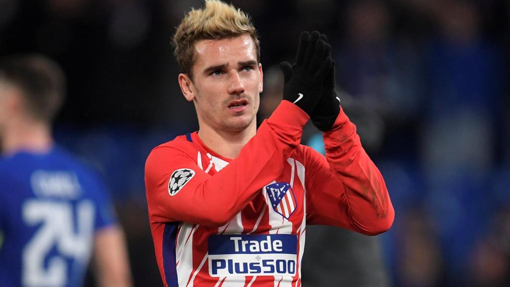 Griezmann, durante un partido en el Metropolitano.