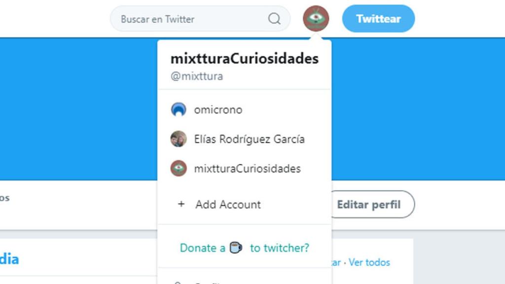 twitcher twitter dos o mas sesion al mismo tiempo destacada