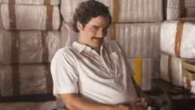 Walter Moura, como Pablo Escobar en Narcos.