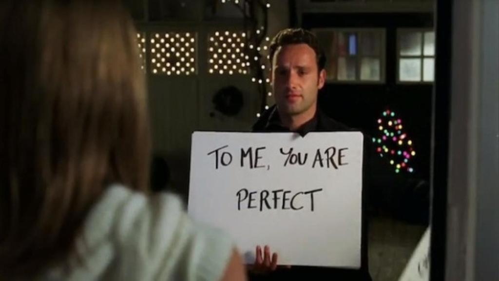 Fotograma de una de las escenas más recordadas de 'Love Actually'