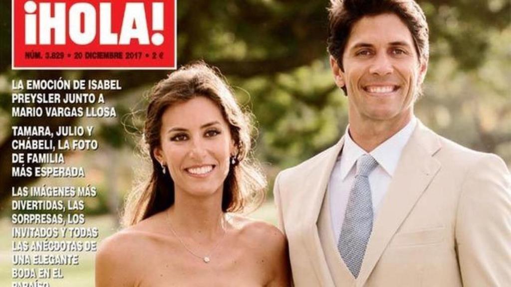 Ana Boyer y Fernando Verdasco posando para la exclusiva.