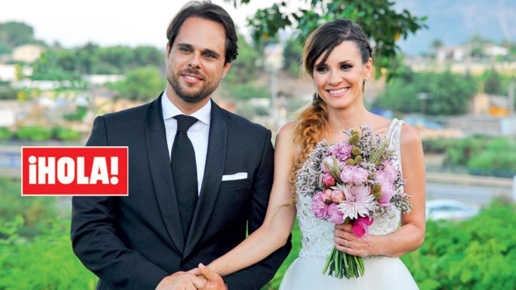 Elena Ballesteros y Juan Antonio Susarte en su boda.