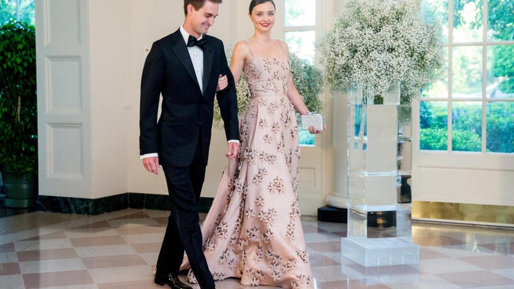 Miranda Kerr y Evan Spiegel.