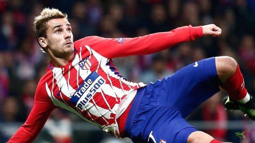 Griezmann, en un partido del Atleti. Foto: Twitter (@AntoGriezmann)