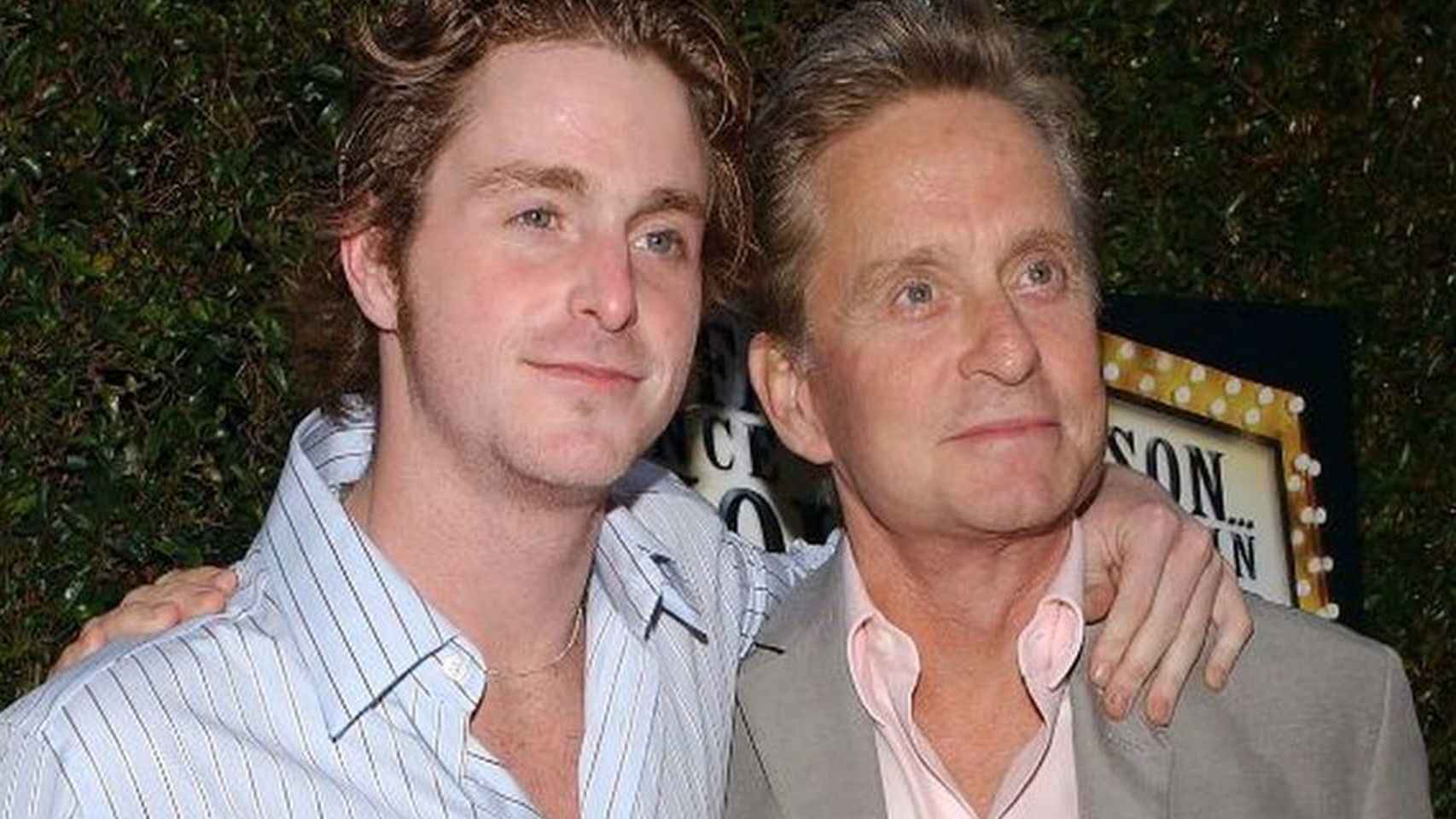 El actor con su hijo Cameron.