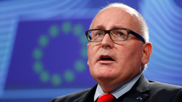 El vicepresidente primero de la Comisión, Frans Timmermans