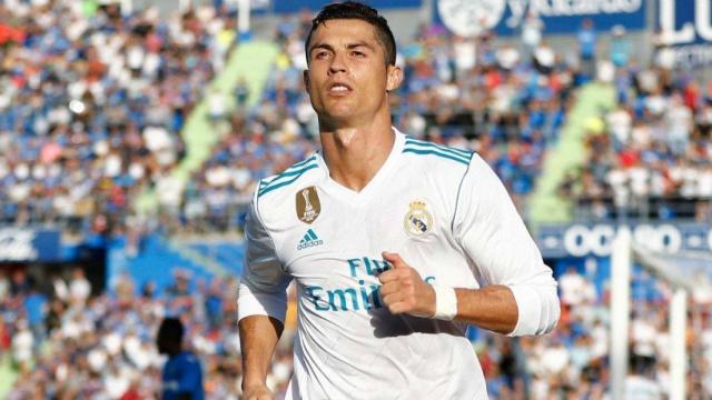 Cristiano marca el segundo gol del Madrid contra el Getafe