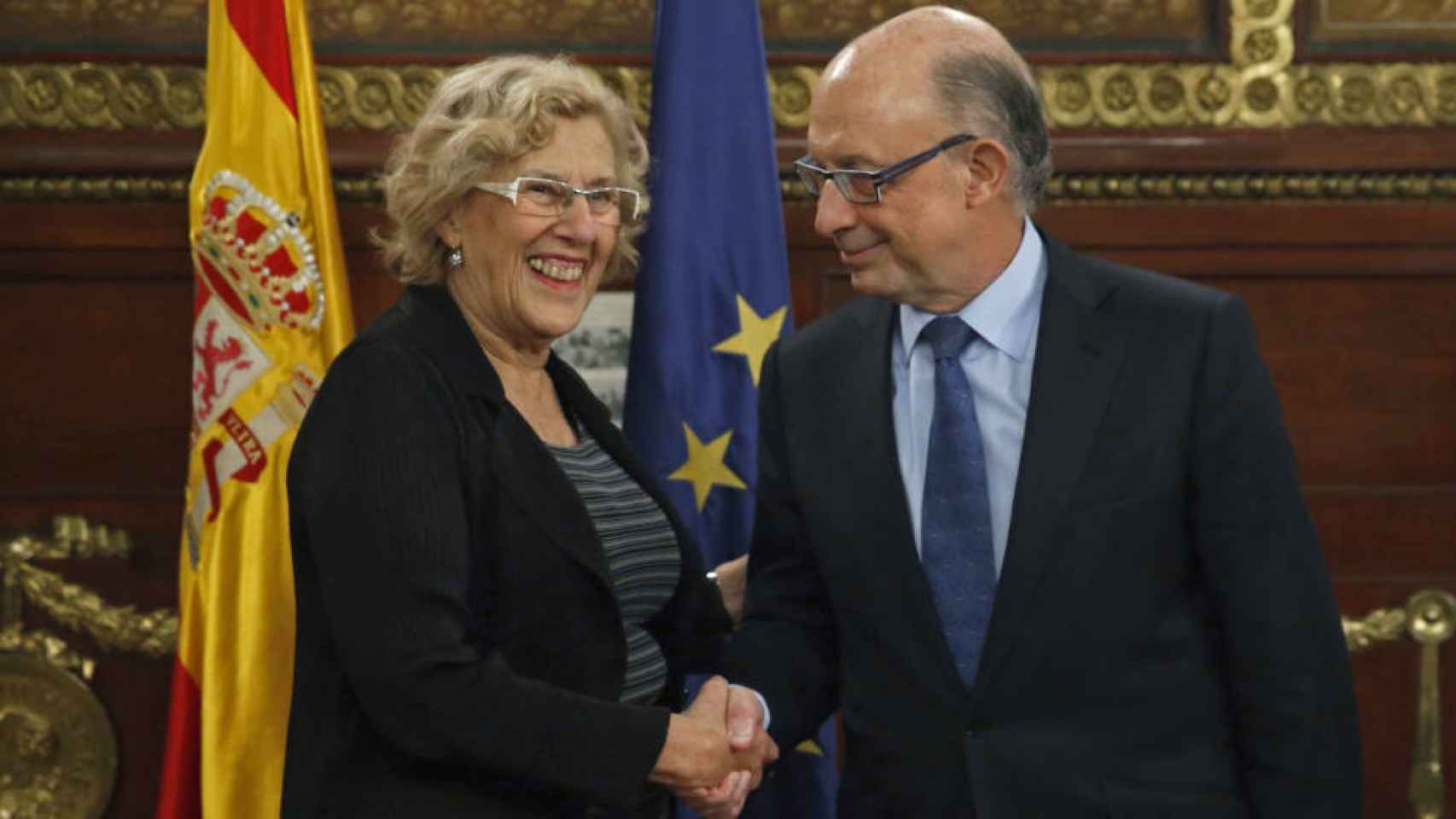 La alcaldesa de Madrid y el ministro de Hacienda