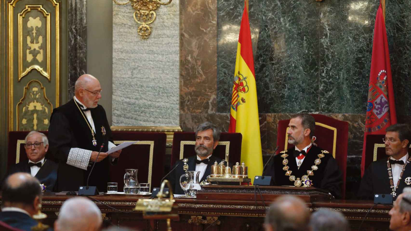 José Manuel Maza, en su intervención durante el acto de apertura del año judicial./