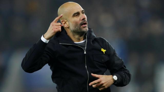 Guardiola, en un partido reciente del City.