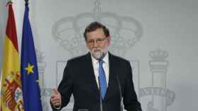 El presidente del Gobierno, Mariano Rajoy, en su comparecencia este viernes.