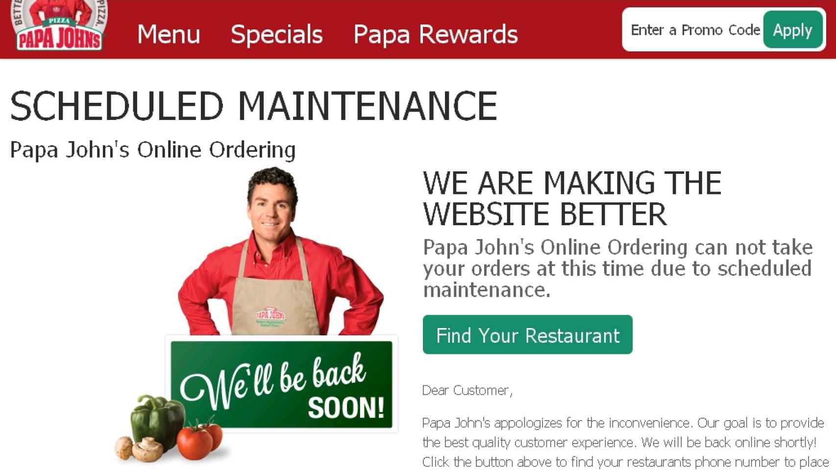El John que fundó la cadena de pizzerías Papa John´s deja la compañía