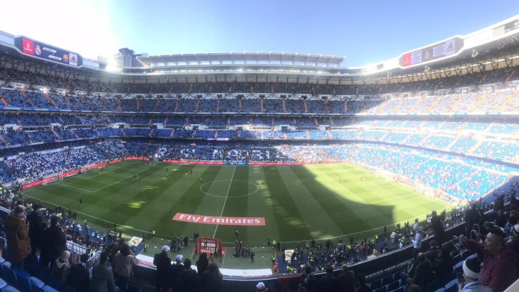 Imagen del estadio Santiago Bernabéu.