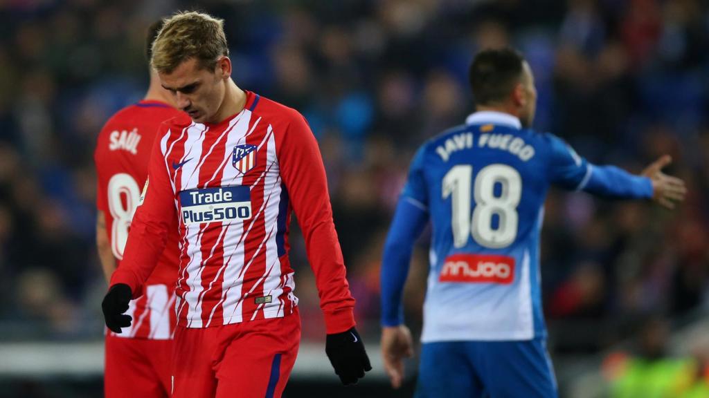 Griezmann, tras el gol del Espanyol.