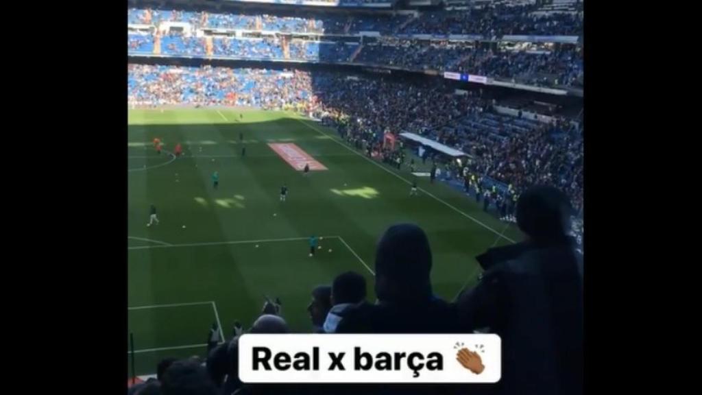 Vinicius, en el Real Madrid - Barcelona