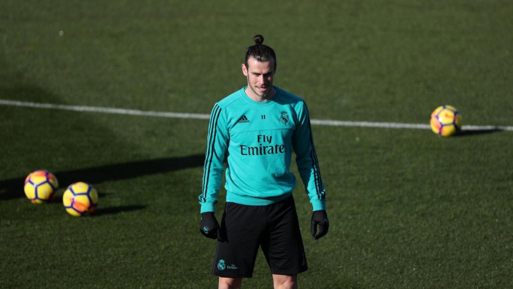 Gareth Bale, durante un entrenamiento.