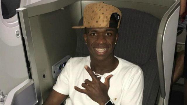 Vinicius, rumbo a Madrid. Foto Instagram (@viniciusjr_00)