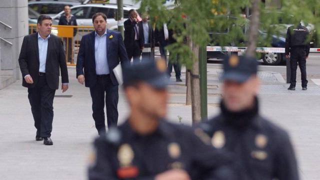 Oriol Junqueras declara en la Audiencia Nacional.