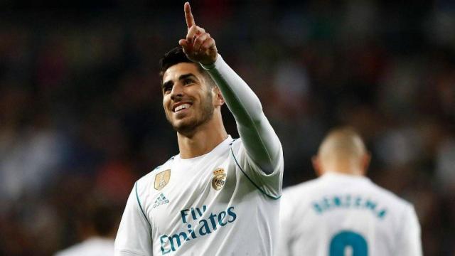 Marco Asensio dedica su gol a la grada