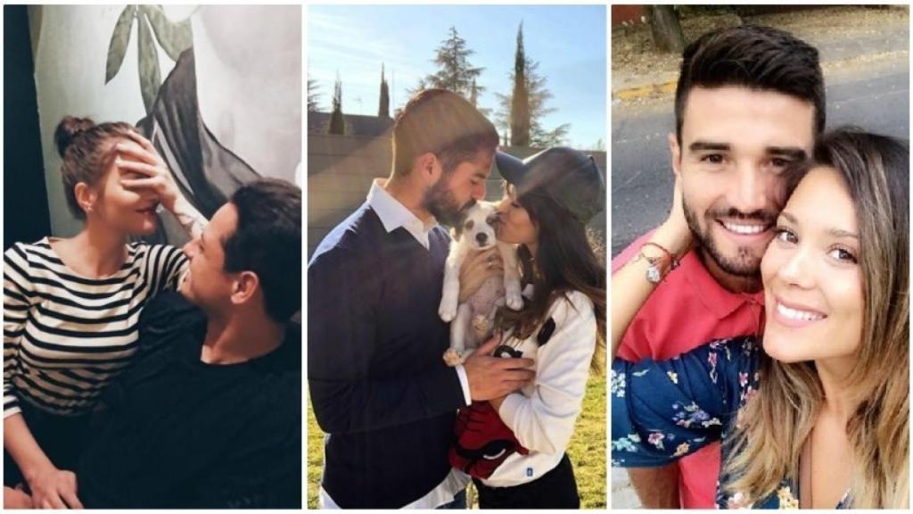 Andrea Duro y Chicharito, Isco y Sara Sálamo, y Barragán y Lorena Gómez