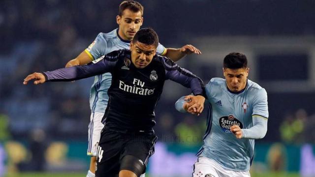 Casemiro frente al Celta en Copa