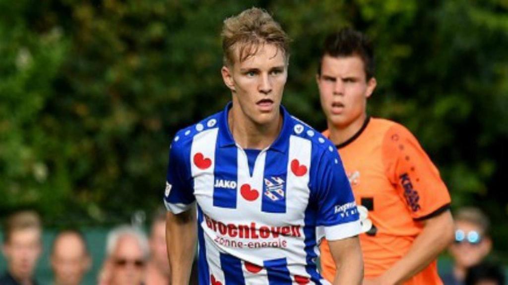 Odegaard, con el Heerenveen. Foto: sc-heerenveen.nl