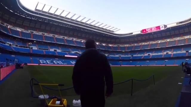 Cómo se cuida el césped del Bernabéu