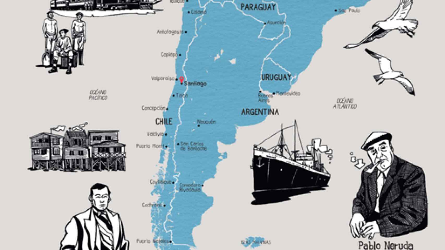 Image: Mapas para leer, un viaje por la historia de la literatura