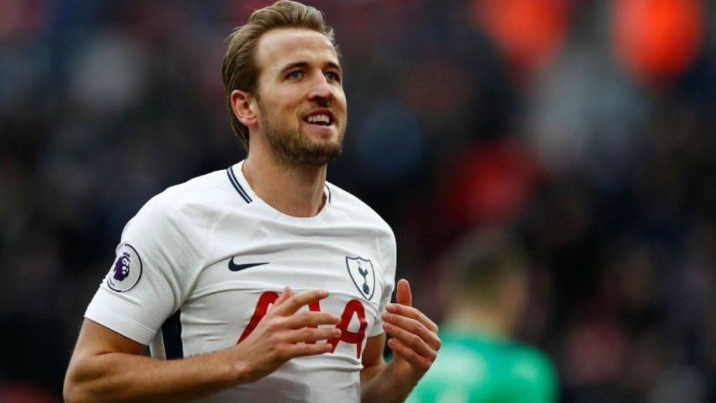 Kane celebra un gol con el Real Madrid. Foto Twitter (@SpursOfficial)