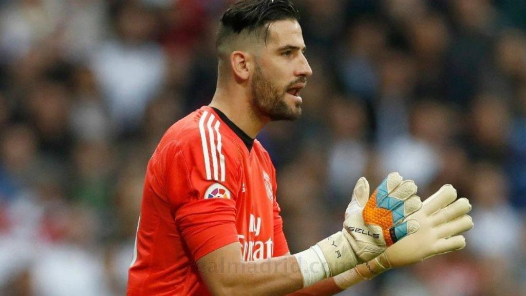 Kiko Casilla, en el Real Madrid - Málaga