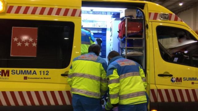 Una ambulancia del servicio de urgencias de la Comunidad de Madrid.