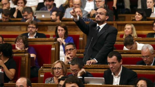 Alejandro Fernández, portavoz del PPC en el Parlament, en imagen de archivo.