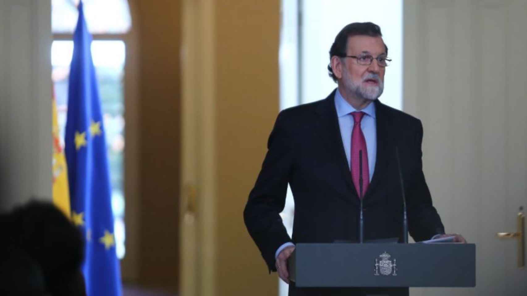 Mariano Rajoy, durante el balance del año.