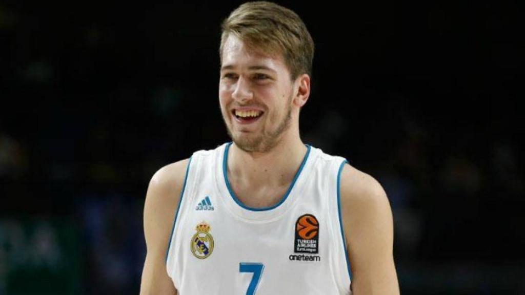 Doncic, en un partido con el Real Madrid