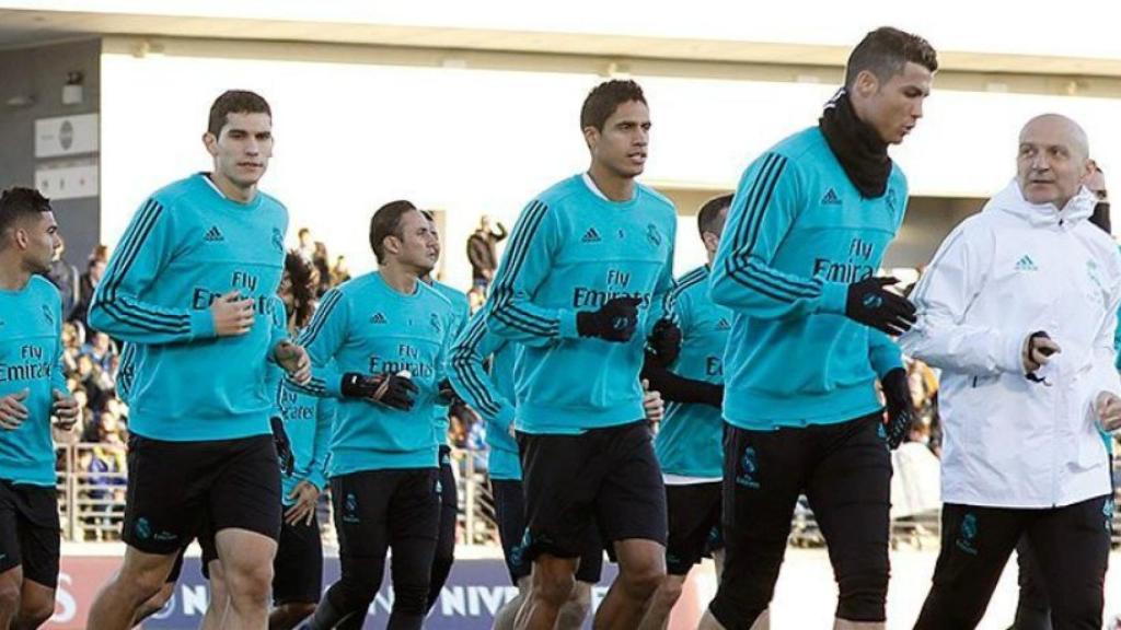 Entrenamiento del Real Madrid a puerta abierta