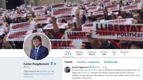 Perfil en Twitter de Carles Puigdemont.