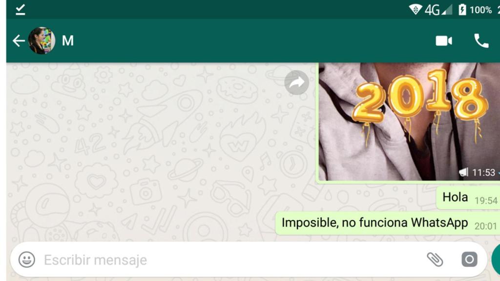 WhatsApp está caído, falla a pocas horas de Año Nuevo y no llegan los mensajes