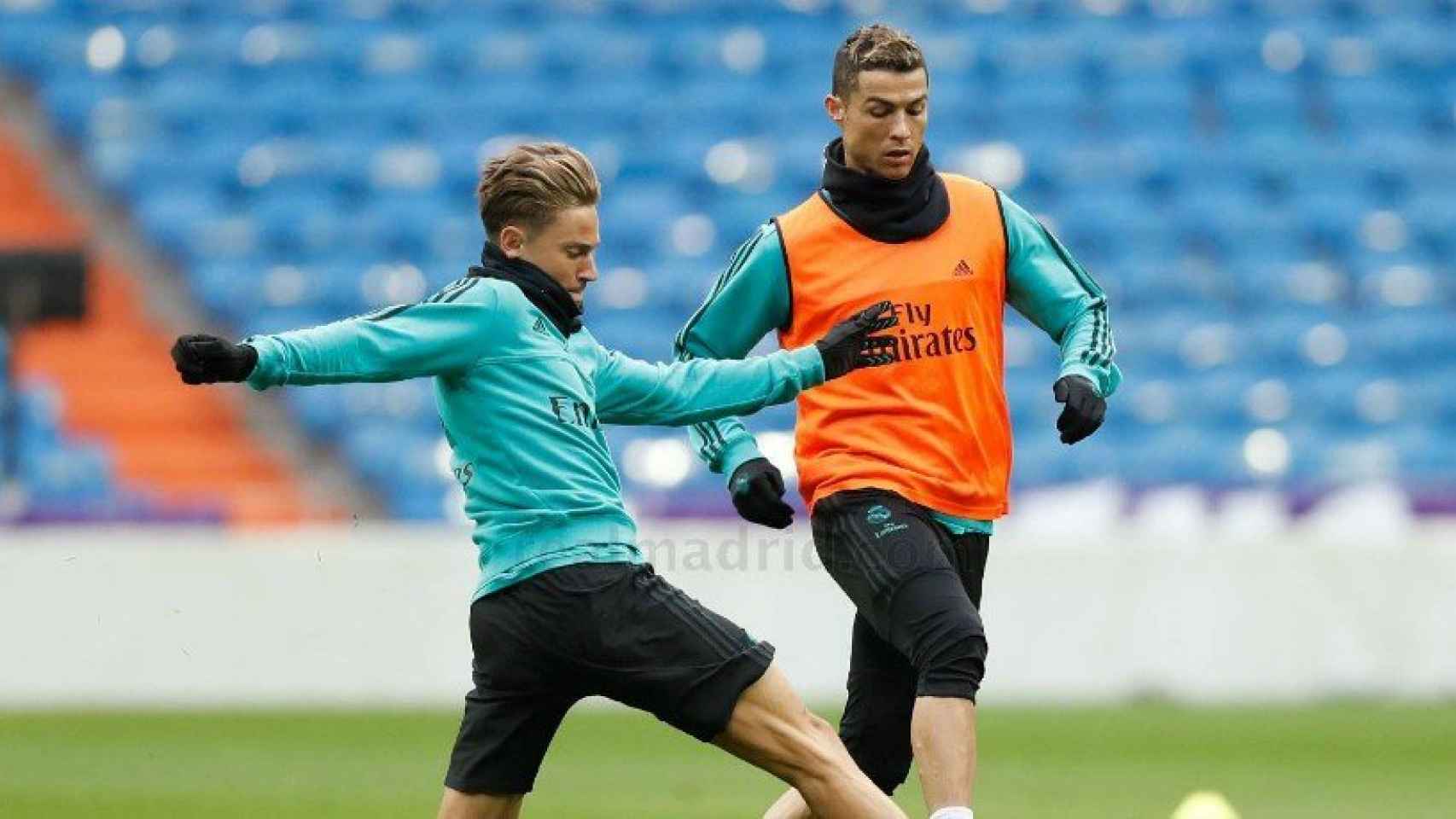 Llorente y Cristiano Ronaldo