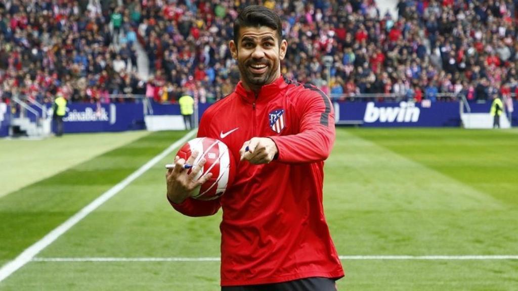 Costa, en la presentación del Atleti. Foto. Twitter (@Atleti)