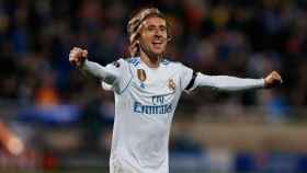 Modric celebra su gol contra el APOEL