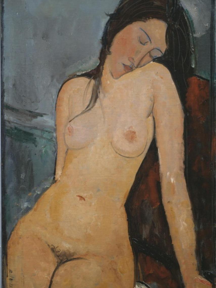 Modigliani pintó en 1917 el desnudo de Iris Tree, incluida en la caja de postales de Phaidon.