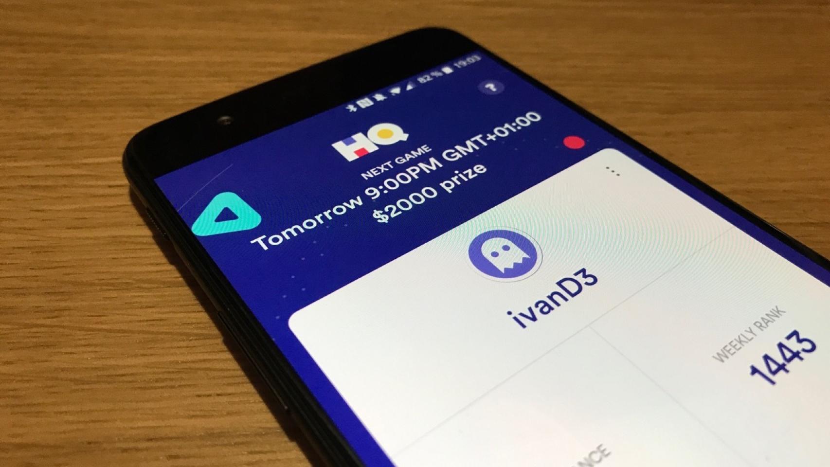 HQ Trivia ya disponible en Google Play: Un Trivial en el que ganas dinero real