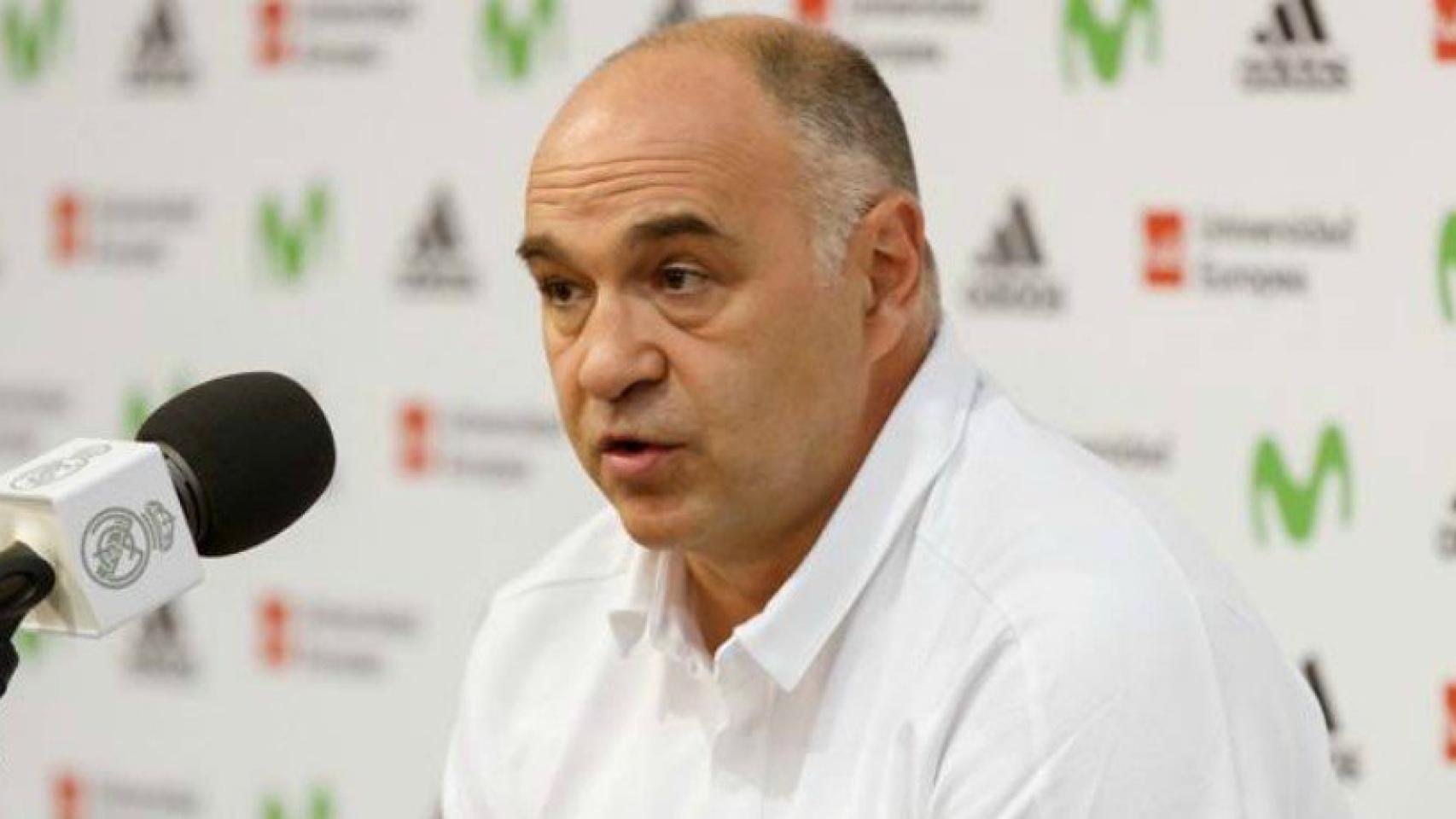 Pablo Laso en rueda de prensa