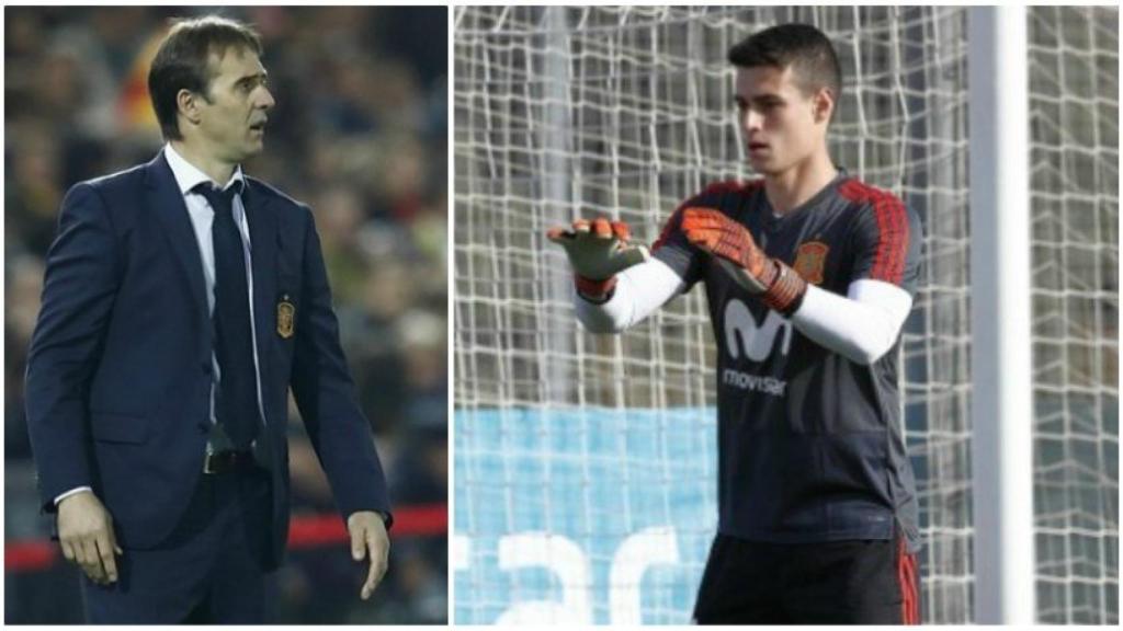 Julen Lopetegui y Kepa Arrizabalaga