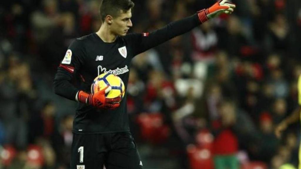 Kepa Arrizabalaga, en un partido con el Athletic.